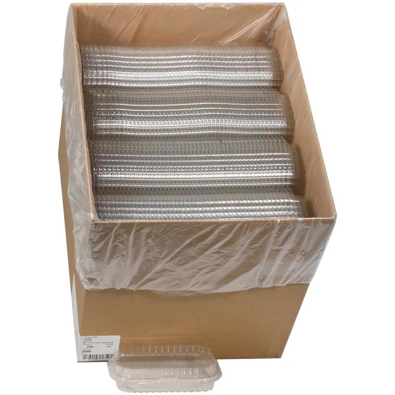 Take-Out Container Hinged 4.5X9X2 IN PET Clear 200/Case