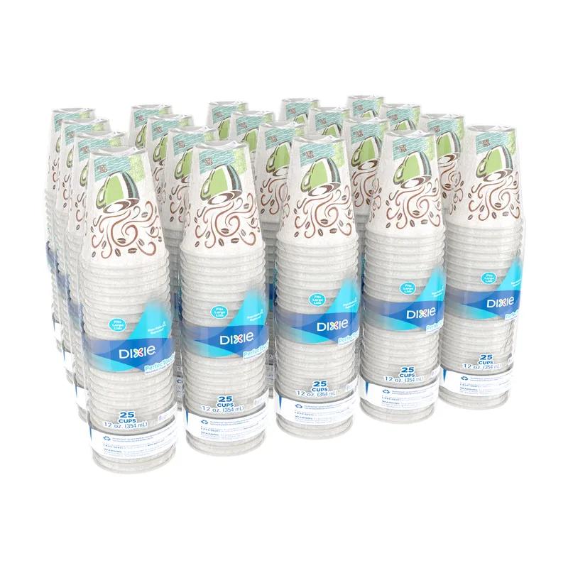 Dixie® Perfect Touch Hot Cup Insulated 12 OZ Paper Coffee Haze 25/Pack