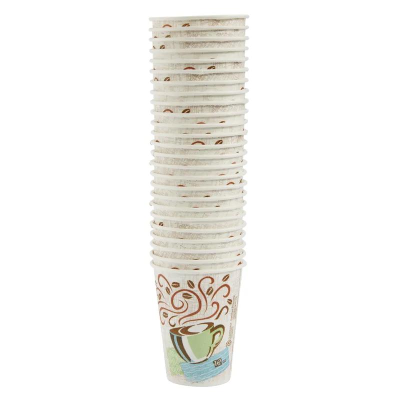 Dixie® Perfect Touch Hot Cup Insulated 12 OZ Paper Coffee Haze 25/Pack