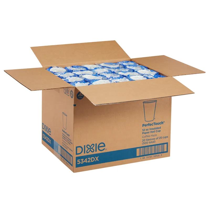 Dixie® Perfect Touch Hot Cup Insulated 12 OZ Paper Coffee Haze 25/Pack