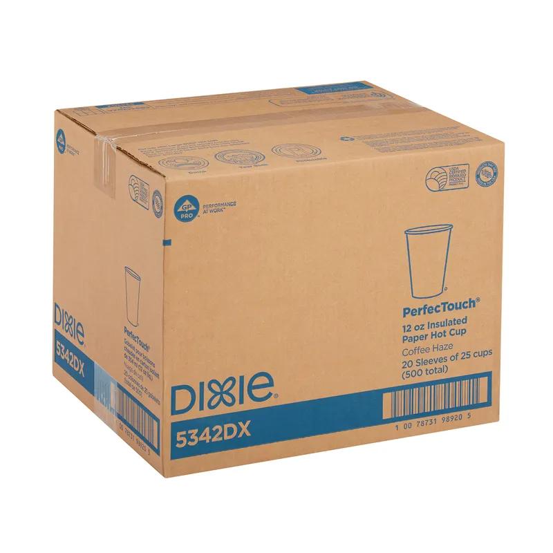 Dixie® Perfect Touch Hot Cup Insulated 12 OZ Paper Coffee Haze 25/Pack