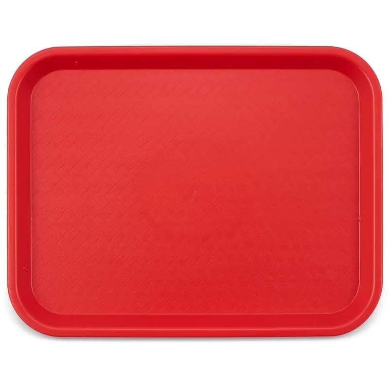 Cafe® Fast Food Cafeteria Tray 10X14 IN PP Red 24/Case
