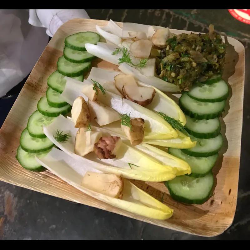 Plate XL 9X9 IN Palm Leaf Natural Square 300/Case