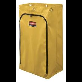 Cleaning Cart Bag Yellow Vinyl 24 Gallon Zipper 1/Each