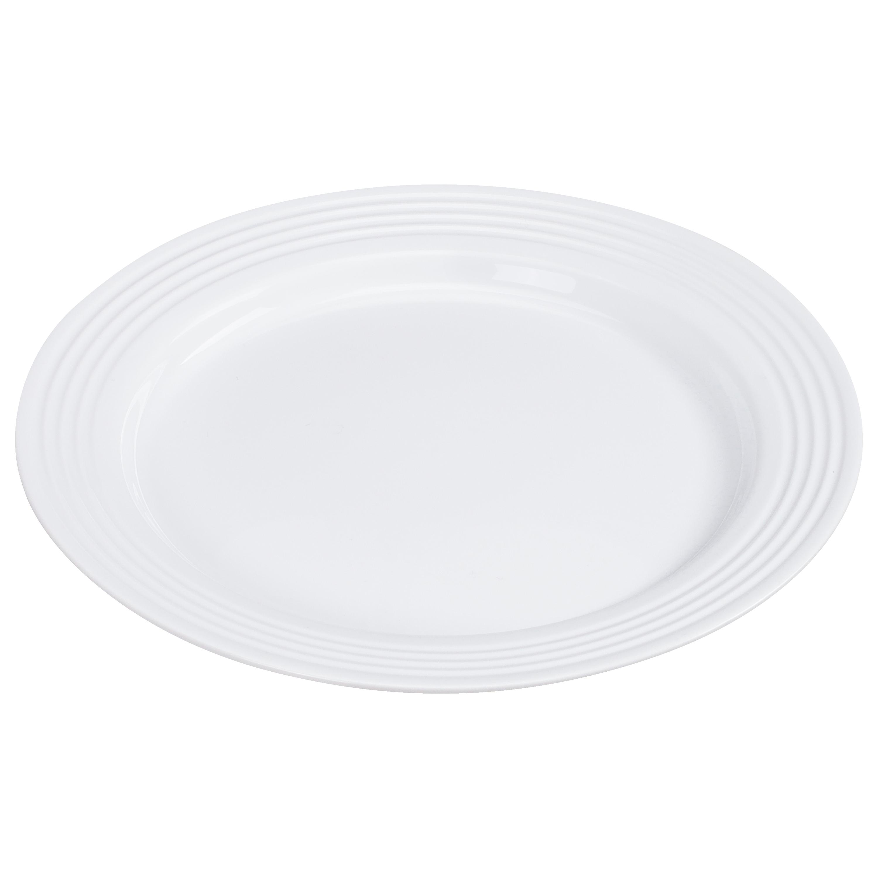 Plate 6 IN PP White Round With Decorative Rings 144/Case