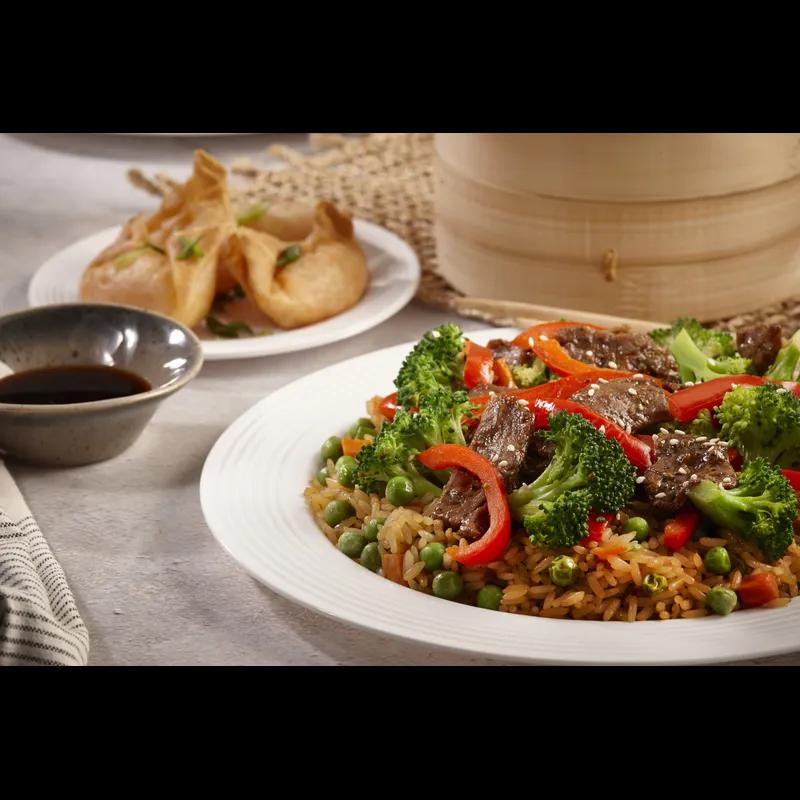 Plate 6 IN PP White Round With Decorative Rings 144/Case