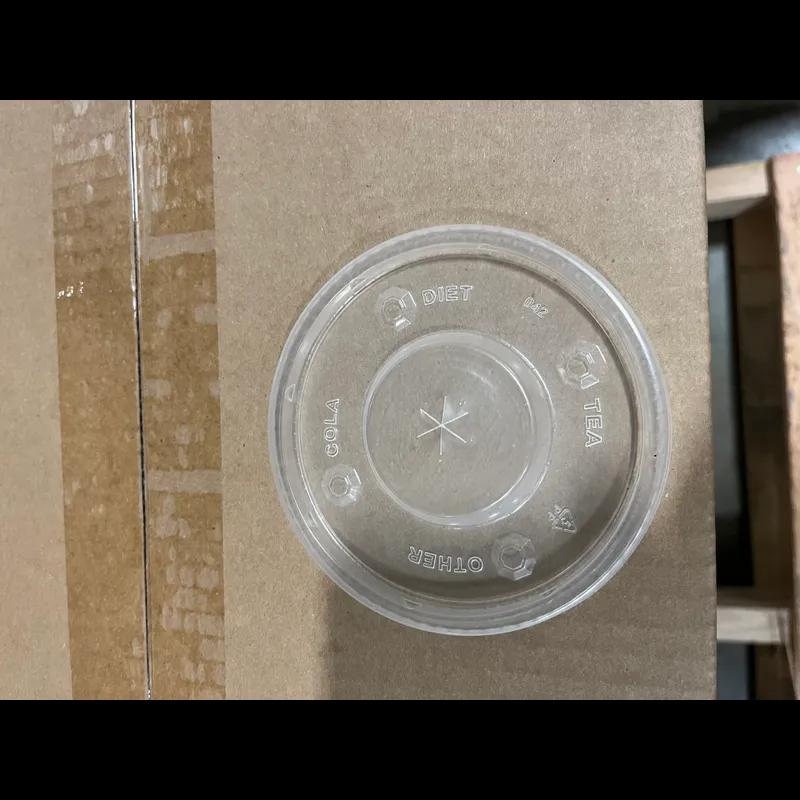 Get Go Lid Flat For 40 OZ Cup Slotted 1500/Case