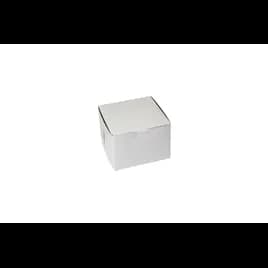Bakery Box 5.5X5.5X4 IN Paperboard White Corner Lock 1-Piece 250/Bundle