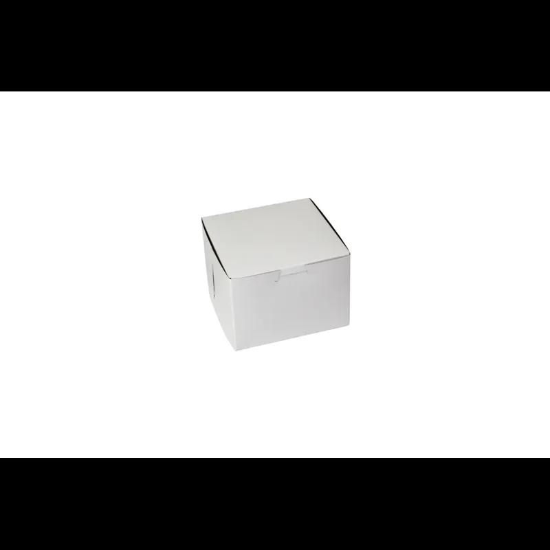 Bakery Box 5.5X5.5X4 IN Paperboard White Corner Lock 1-Piece 250/Bundle