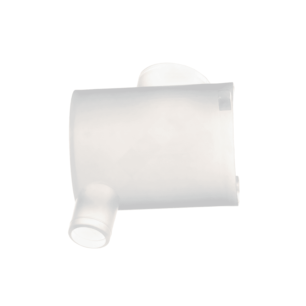 Whipper Chamber Plastic White Slanted 1/Each