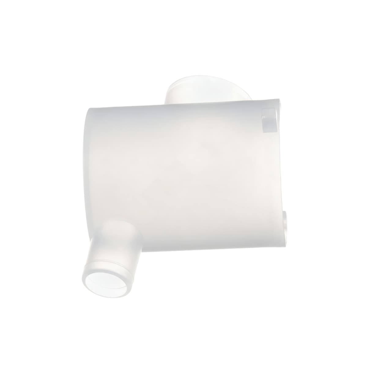 Whipper Chamber Plastic White Slanted 1/Each