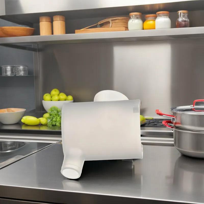 Whipper Chamber Plastic White Slanted 1/Each