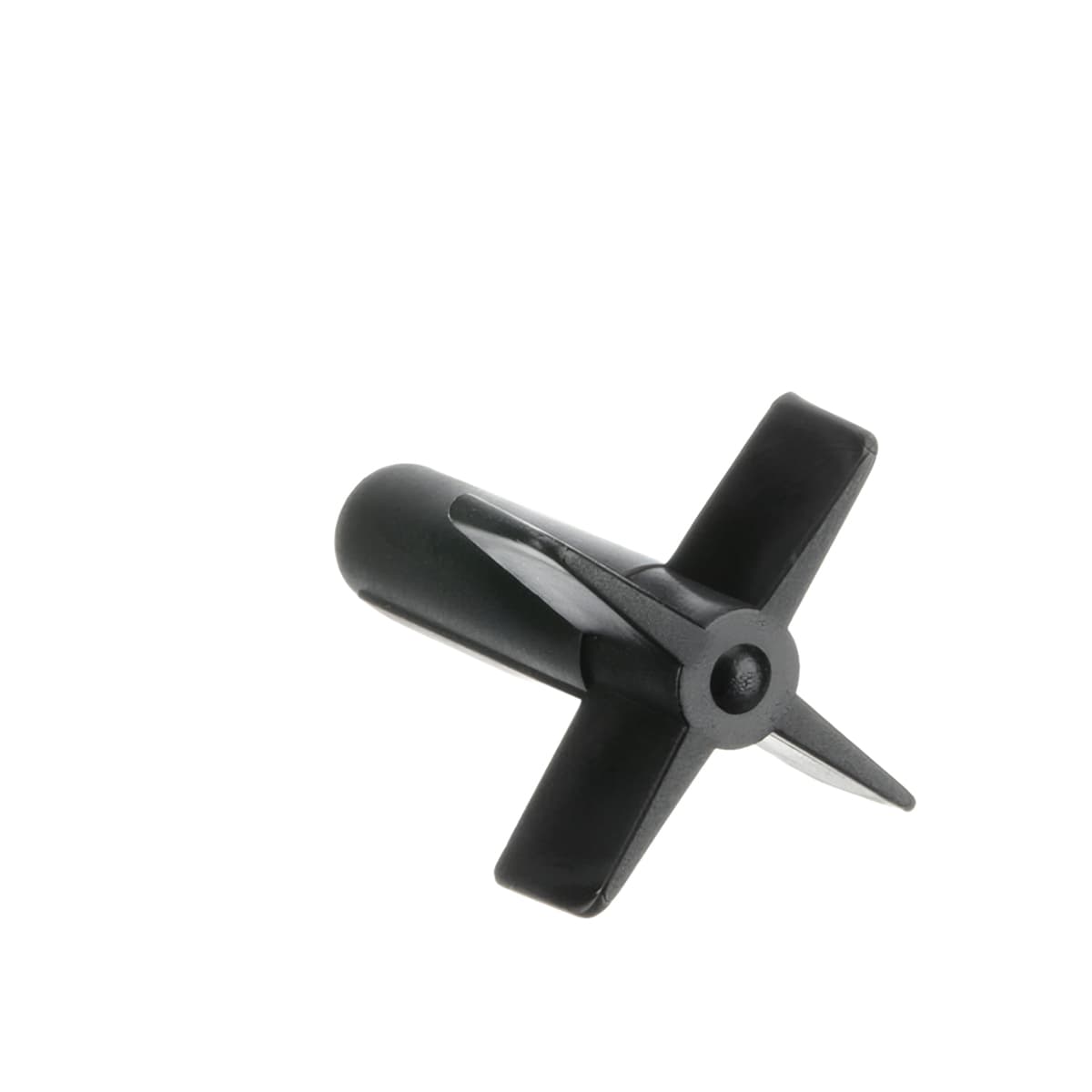 Whipper Blade 1.6X0.9X0.9 IN Plastic Black With 2 Flats 1/Each