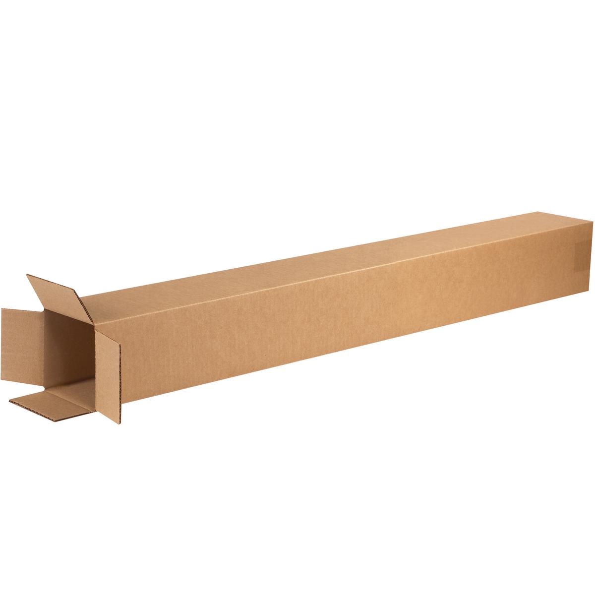 Box 4X4X10 IN Corrugated Cardboard Tall 25 Count/Bundle