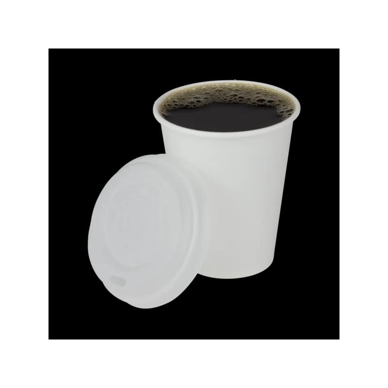 Karat Earth Hot Cup 8 OZ Paper PLA White 80MM 1000/Case