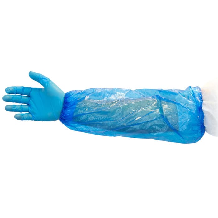 Safety Zone® Sleeve Protector 18 IN Blue PE Elastic at Both Ends 100 Count/Bag 10 Bags/Case
