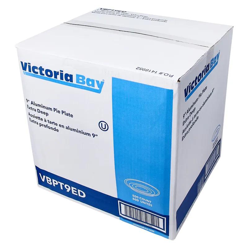 Victoria Bay Pie Pan 9X1.3 IN Aluminum Silver Round Extra Deep 500/Case