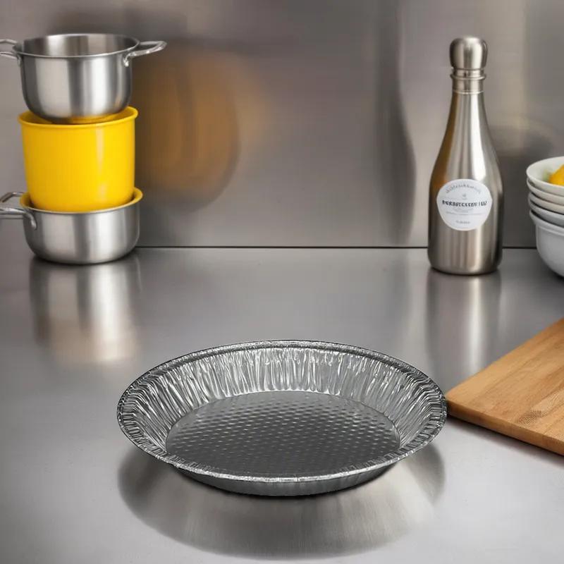 Victoria Bay Pie Pan 8 IN Aluminum Silver Round Extra Deep 500/Case