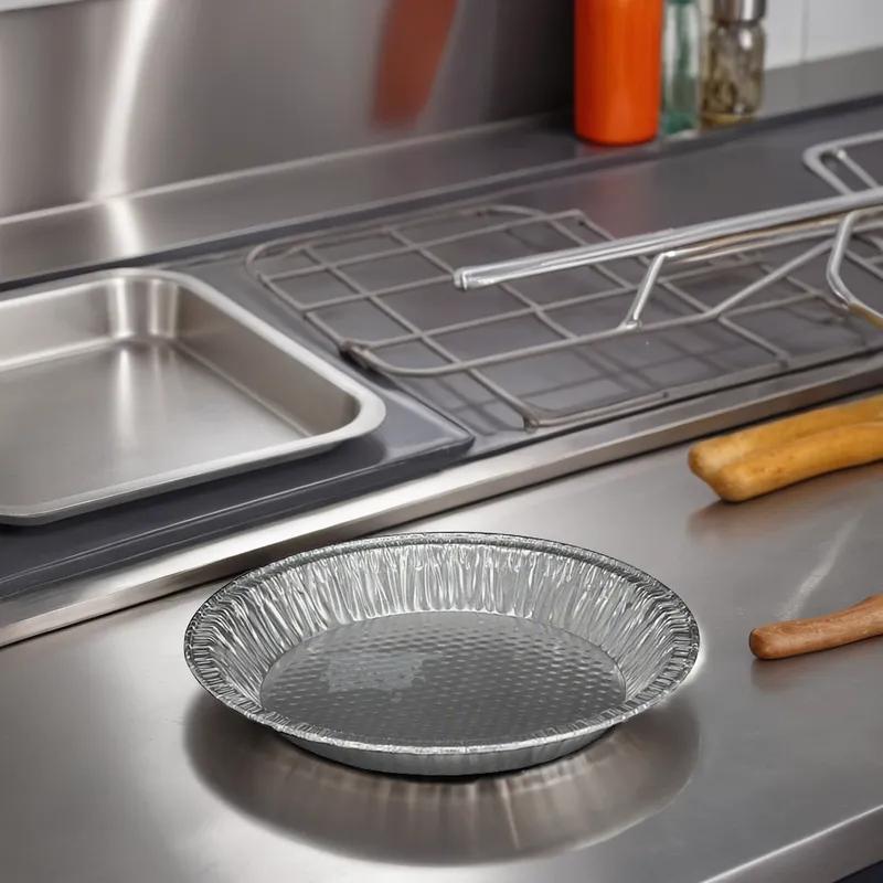 Victoria Bay Pie Pan 10X1.1 IN Aluminum Silver Round Extra Deep 400/Case