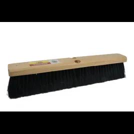 Bristles Indoor Broom 18 IN Black PP Wood Push 1/Each