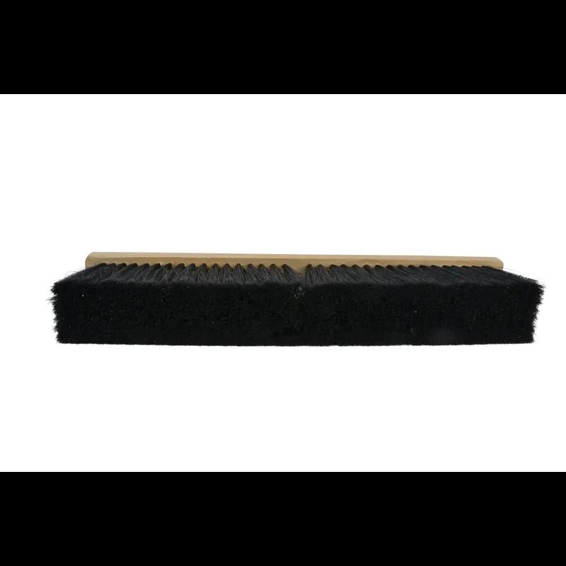 Bristles Indoor Broom 18 IN Black PP Wood Push 1/Each