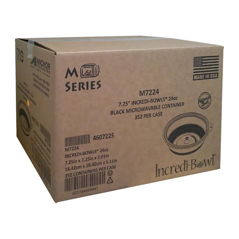 Bowl 24 OZ Black Round Microwave Safe 352/Case