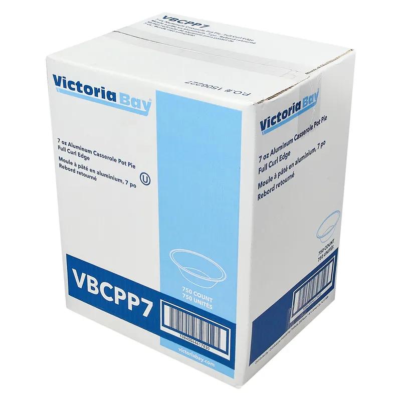 Victoria Bay Casserole Take-Out Container Base 7 OZ Aluminum Silver Round 750/Case