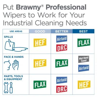 Brawny® Professional Cleaning Wipe Refill Unfolded: 13X9.9 IN 1 PLY White Centerpull 300 Sheets/Pack 2 Packs/Case