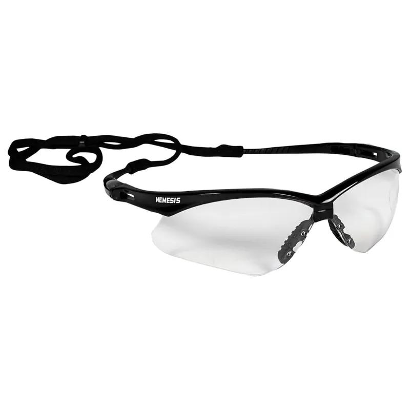 KleenGuard™ Nemesis Glasses Universal 4.252X6.142X9.606 IN PC Black Wraparound Frame Clear Lens Anti-Fog 12/Count/Case