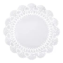 Cambridge Doily 10 IN Paper White Lace Round 1000/Box