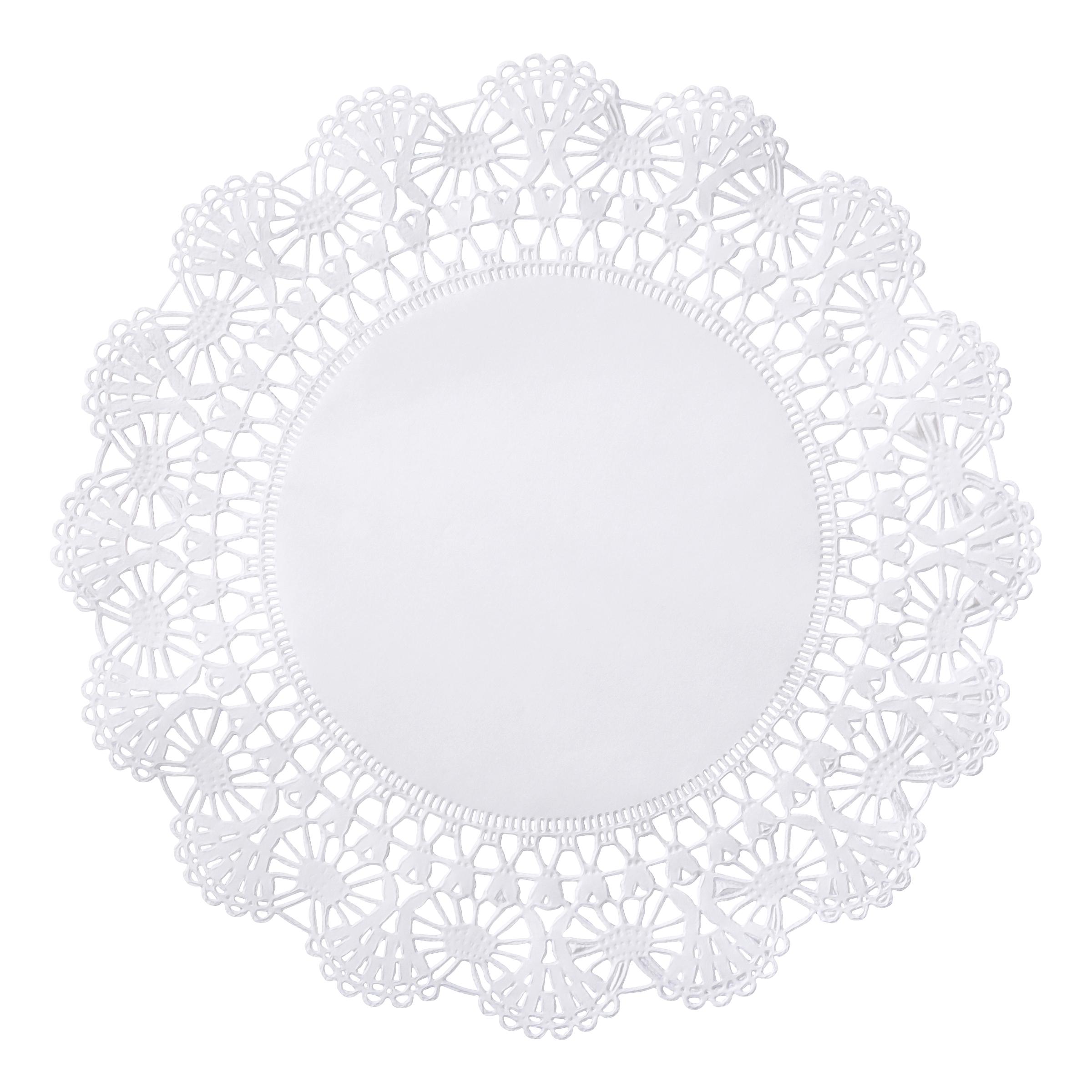 Cambridge Doily 10 IN Paper White Lace Round 1000/Box