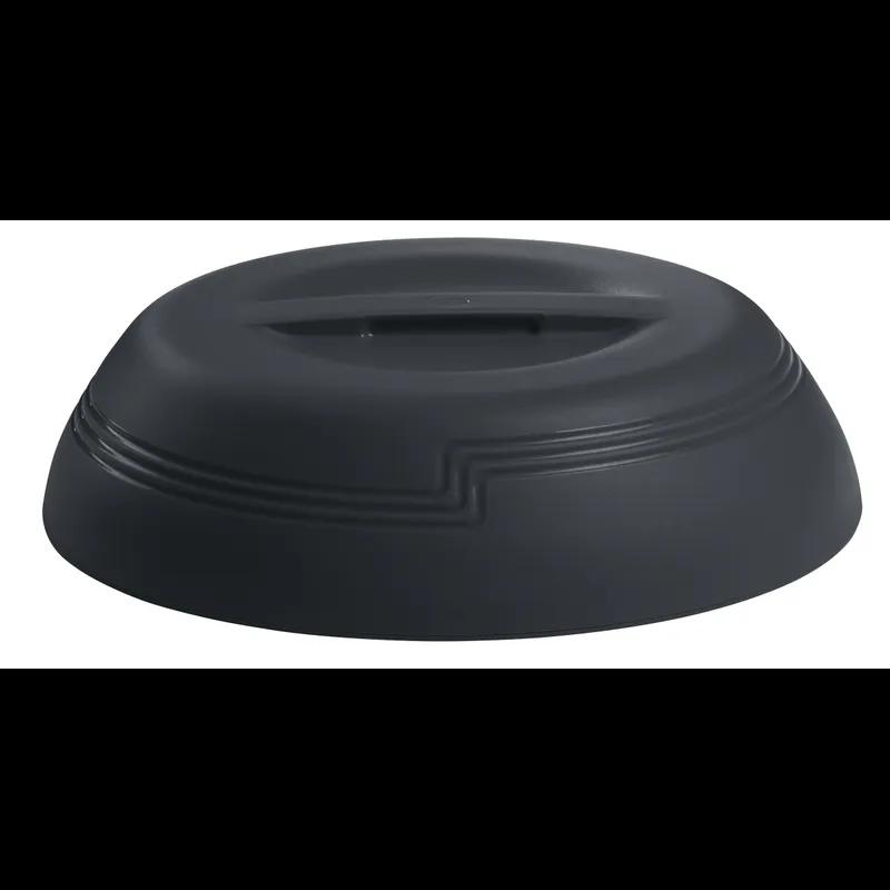 Meal Delivery Plate Cover 9 IN Black Low Profile Insulated 12/Case