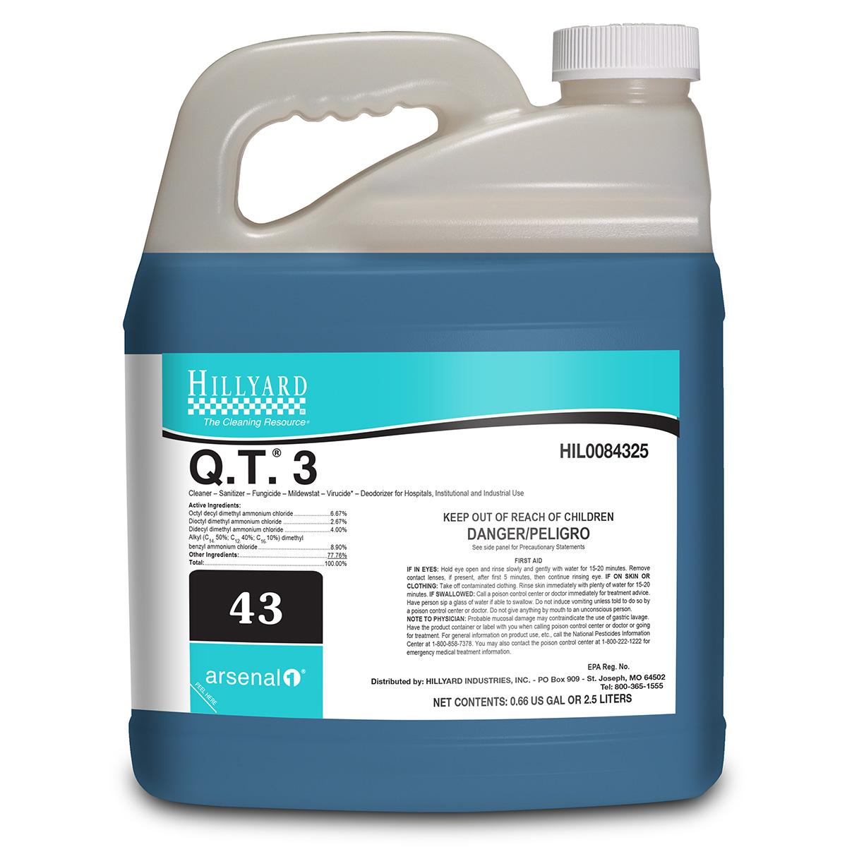 Arsenal® One Q.T. 3 Floral Disinfectant Cleaner 2.5 L Liquid 4/Case