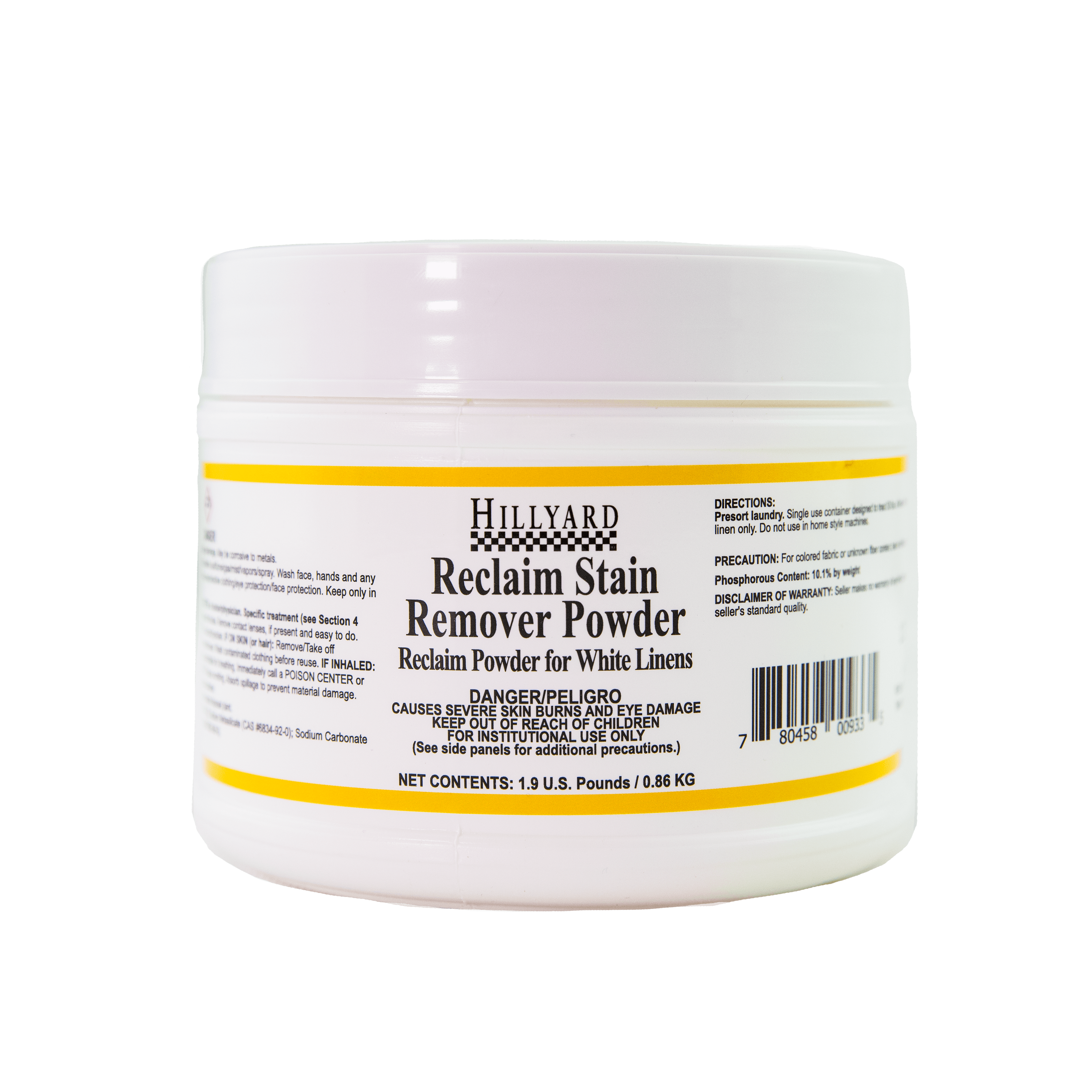 Reclaim Fragrance Free Laundry Stain Remover 15.38X10.25X4.75 IN 1.9 LB Powder 6/Case