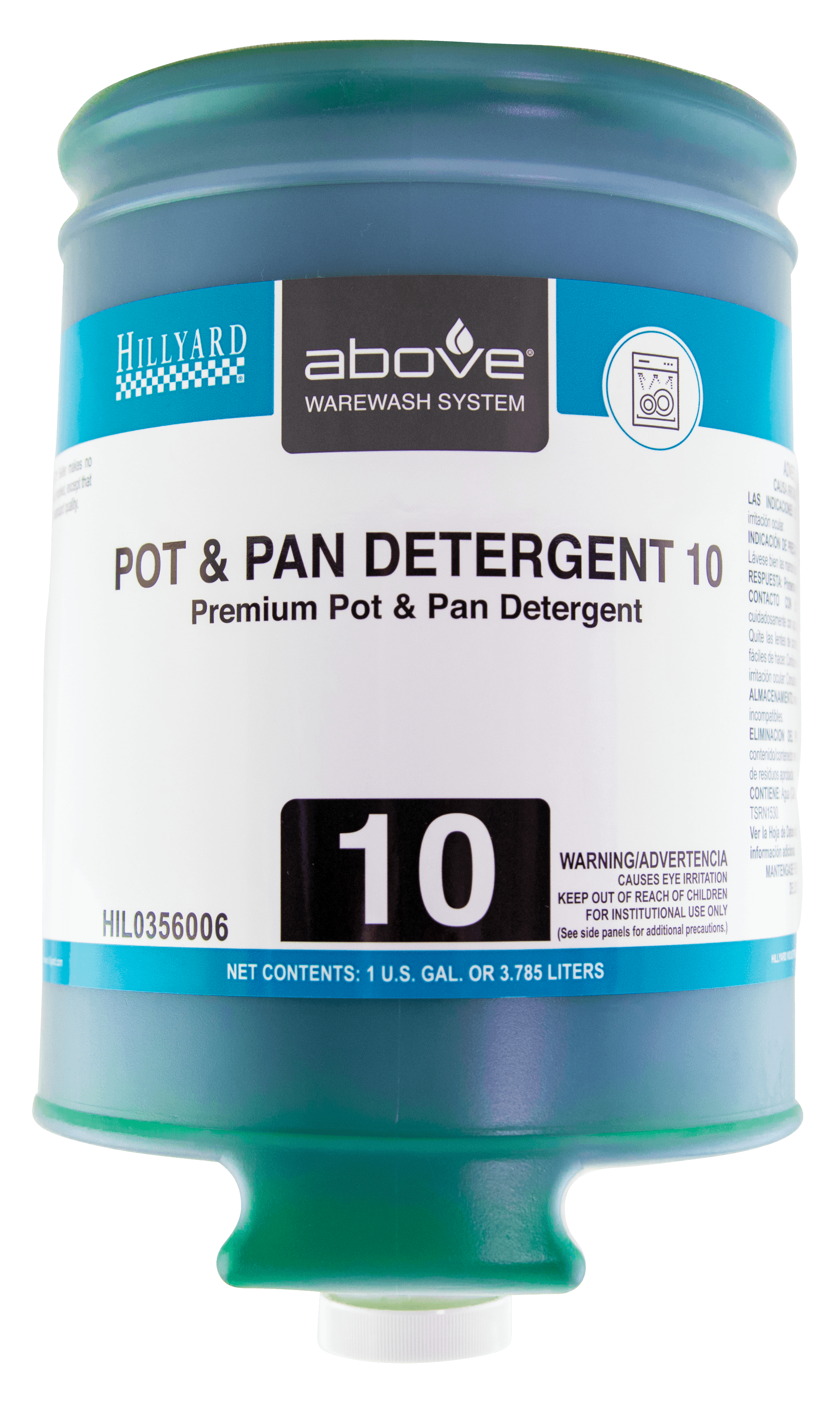 Above® 10 Orchard Breeze Manual Pot & Pan Detergent 13.13X13.13X11 IN 1 GAL Liquid Formulated Gentle 4/Case