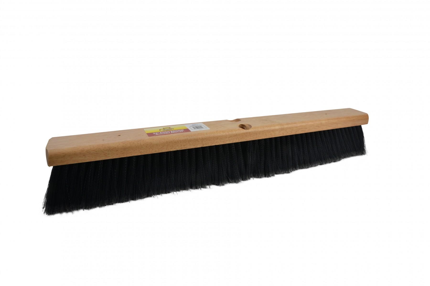 Broom Gray Plastic With 24IN Head Push 1/Each