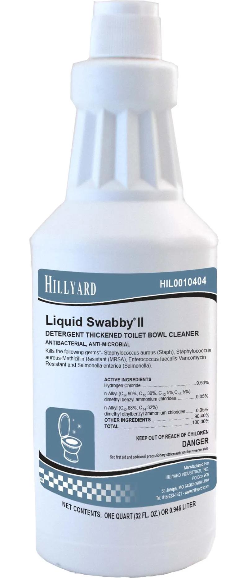 Liquid Swabby II Floral Toilet Bowl Cleaner 3.4X3.4X10.3 IN 32 FLOZ RTU Liquid 12/Case