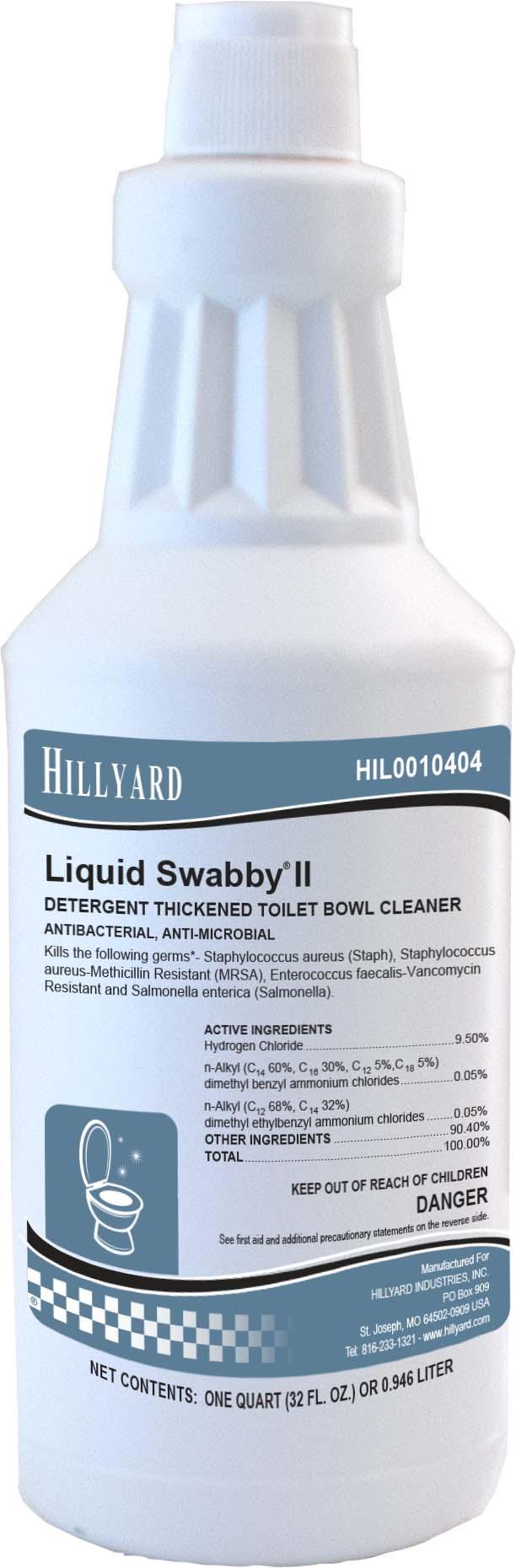 Liquid Swabby II Floral Toilet Bowl Cleaner 3.4X3.4X10.3 IN 32 FLOZ RTU Liquid 12/Case