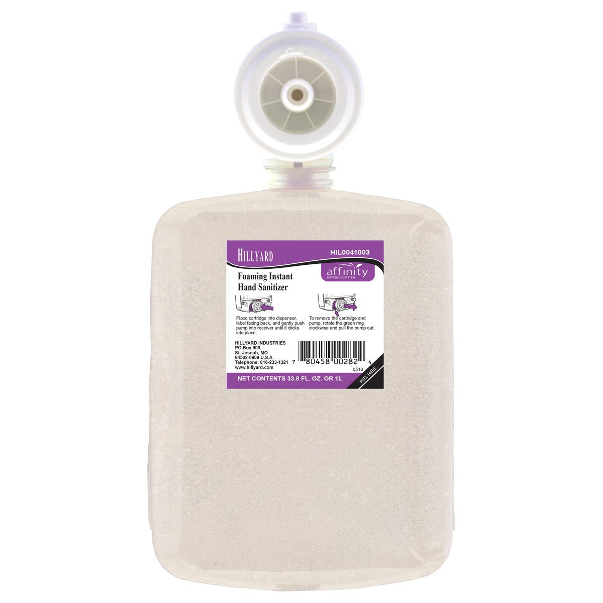 Affinity® Hand Sanitizer Foam 1 L Pleasant Scent Clear Instant 4/Case