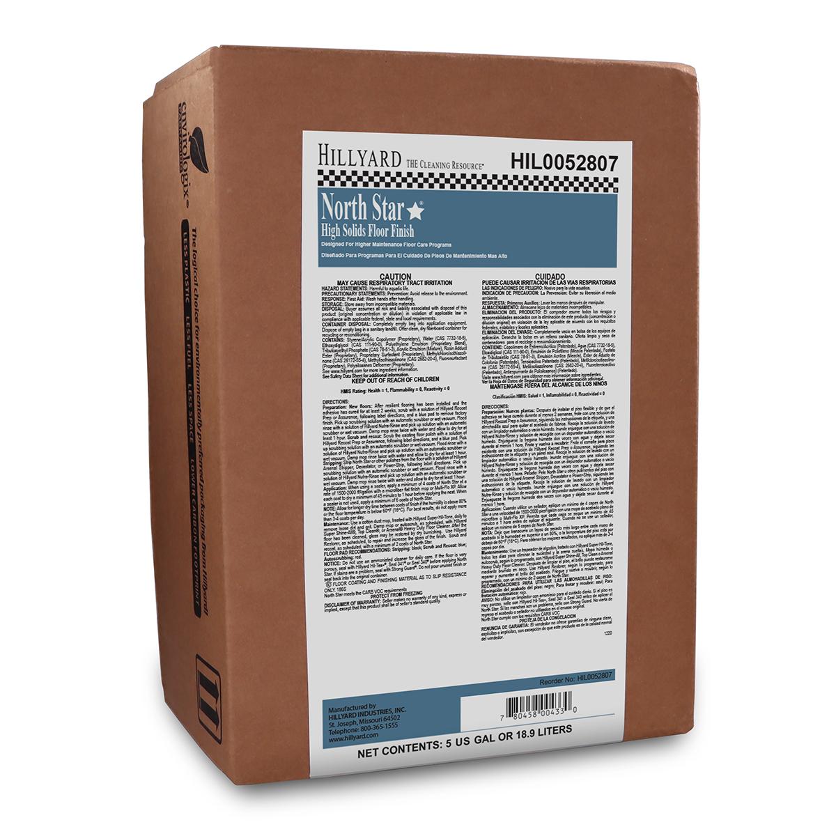 North Star* Floor Finish 5 GAL RTU Liquid 22% Solids 1/Pail