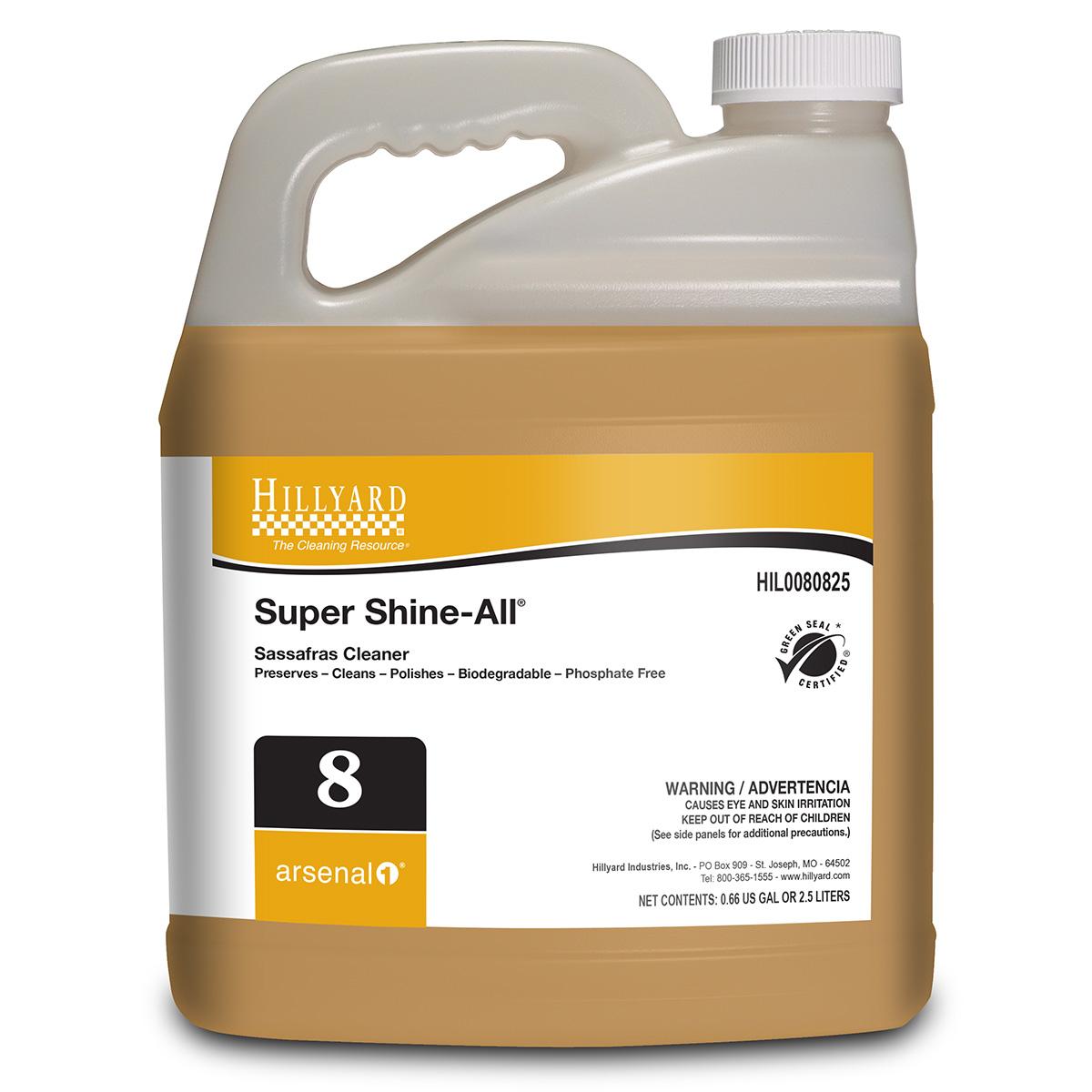 Arsenal® One Super Shine-All Sassafras Floor Cleaner 2.5 L Hard Surface Neutral Liquid Concentrate 4/Case