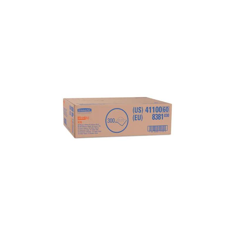 WypAll® X70 Cleaning Wipe 14.9X16.6 IN Medium Duty HydroKnit White Flat Sheet 300/Case