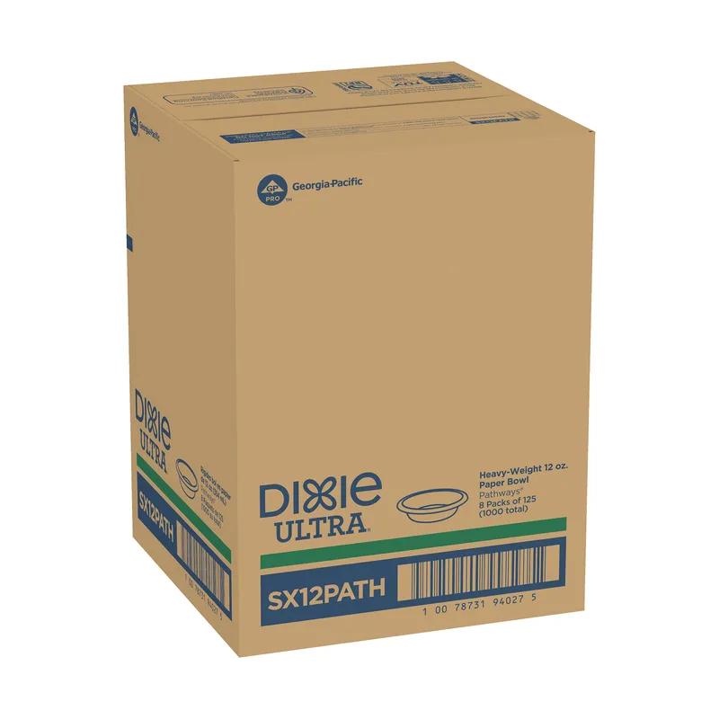 Dixie® Ultra Bowl 12 OZ Paper Multicolor Pathways Heavyweight 125 Count/Pack 8 Packs/Case 1000 Count/Case