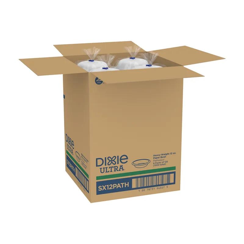 Dixie® Ultra Bowl 12 OZ Paper Multicolor Pathways Heavyweight 125 Count/Pack 8 Packs/Case 1000 Count/Case