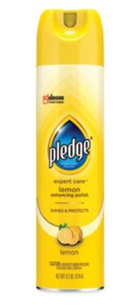 Pledge® Lemon Furniture Polish 9.7 OZ Aerosol 6/Case