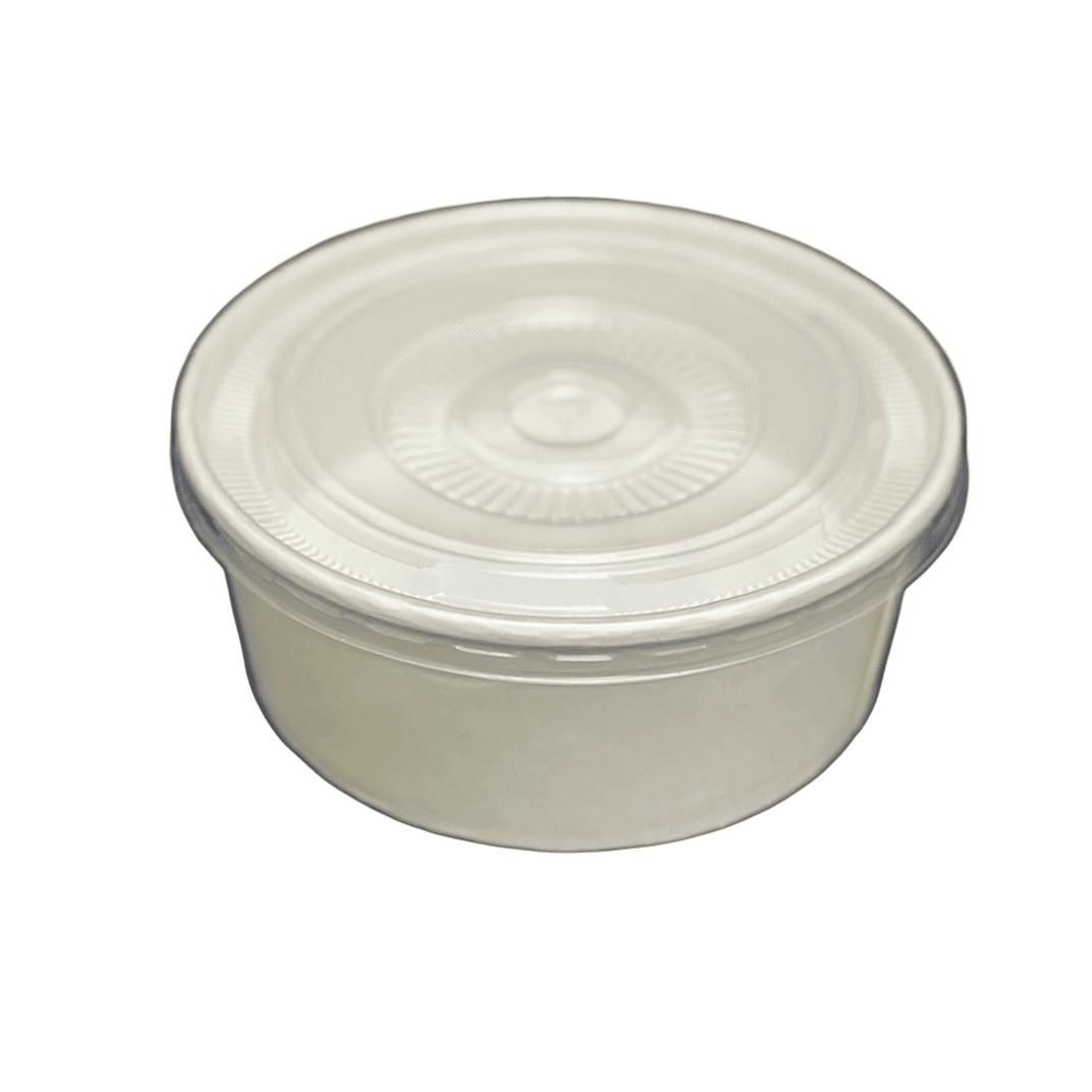 Victoria Bay Lid Flat PP For 32 OZ Short Paper Bucket 45 Count/Pack 8 Packs/Case 360 Count/Case