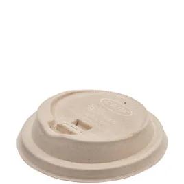Solo® Travelock™ Lid Fiber Blend Natural For 10-24 OZ Hot Cup Reclosable Tab 50 Count/Bag 20 Bags/Case 1000 Count/Case
