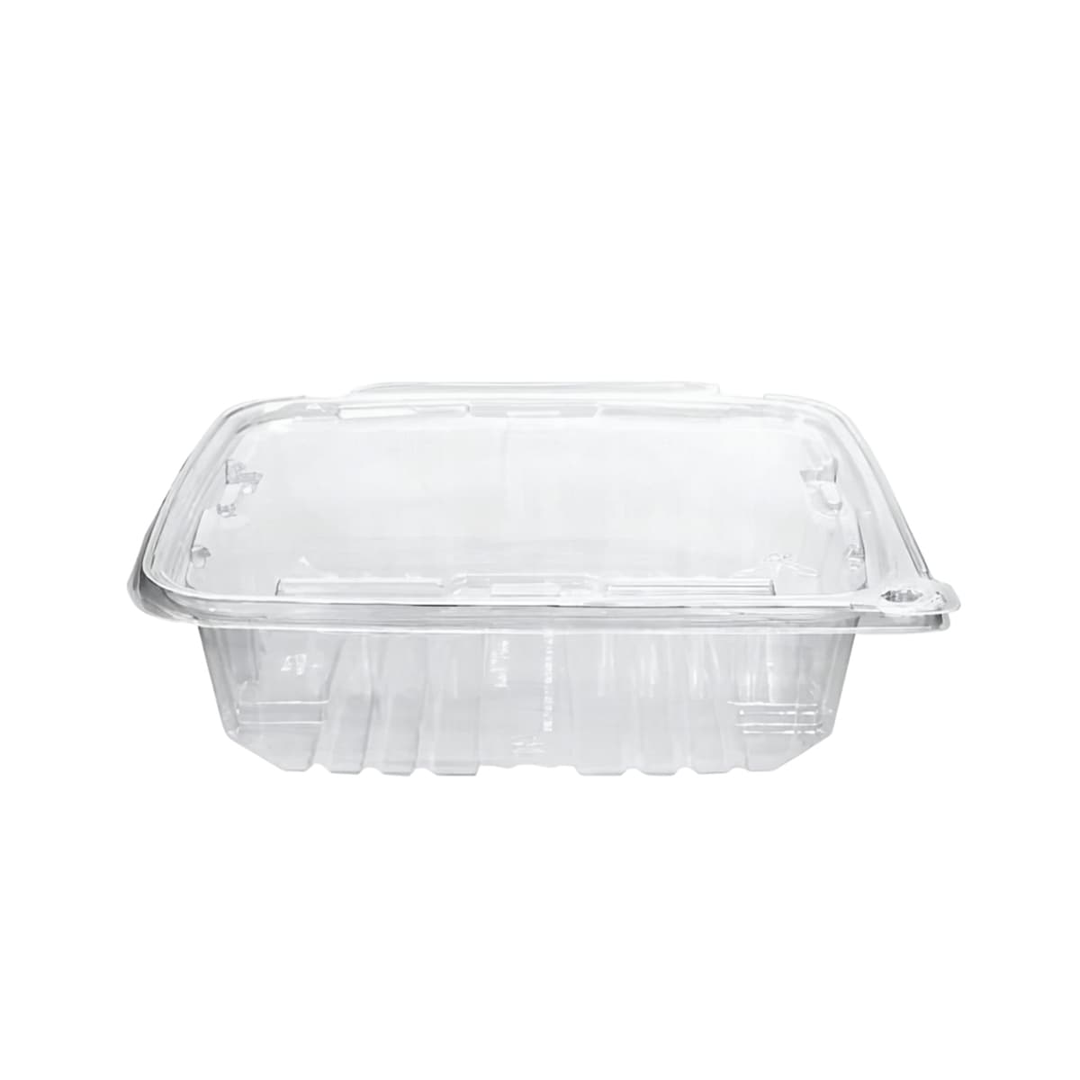 Take-Out Container Hinged 8.8X16X2.4 IN RPET Clear Tamper-Evident 134/Case