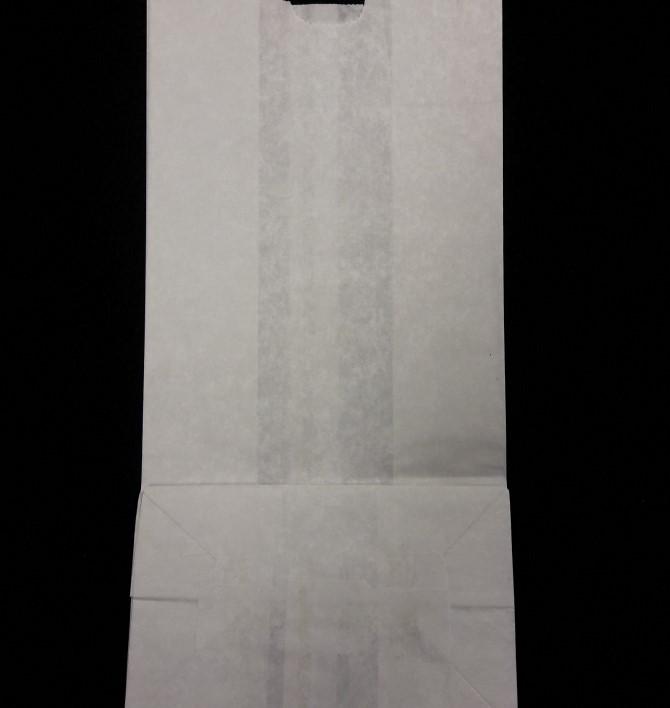 Bag 6.25X4X12.5 IN 8 LB Wax Coated Paper White 1000/Case