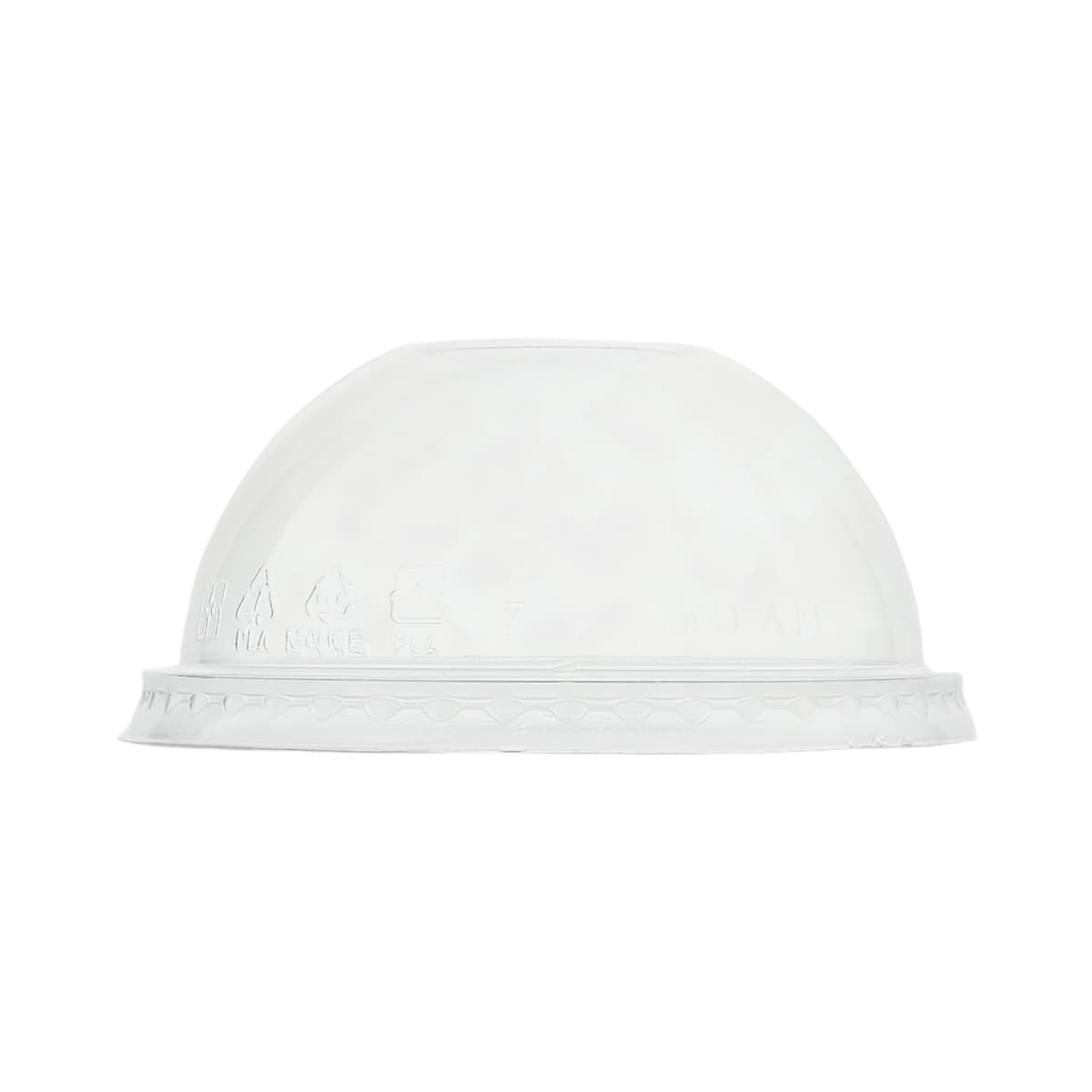 96-Series Lid Dome 3.78X1.73 IN PLA Clear Round For Cold Cup No Hole 1000/Case